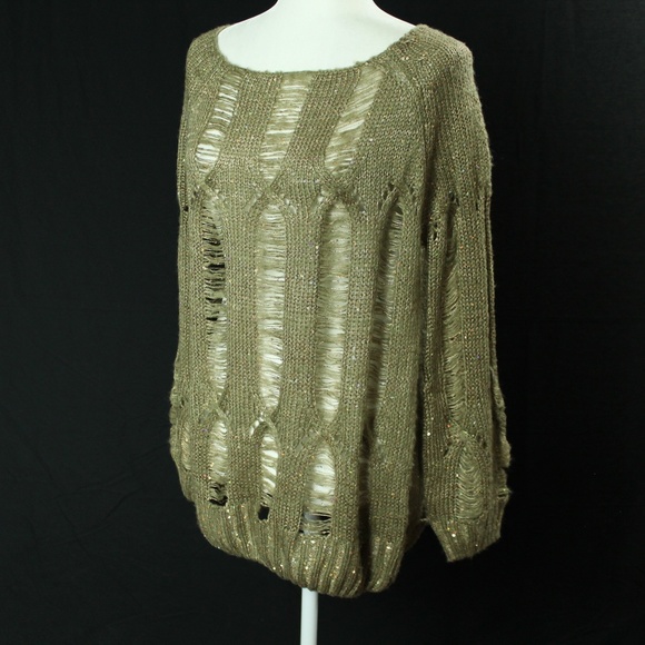 NWT | Chaudry KC | Gold Sequin Sweater | Sz S - Picture 5 of 16